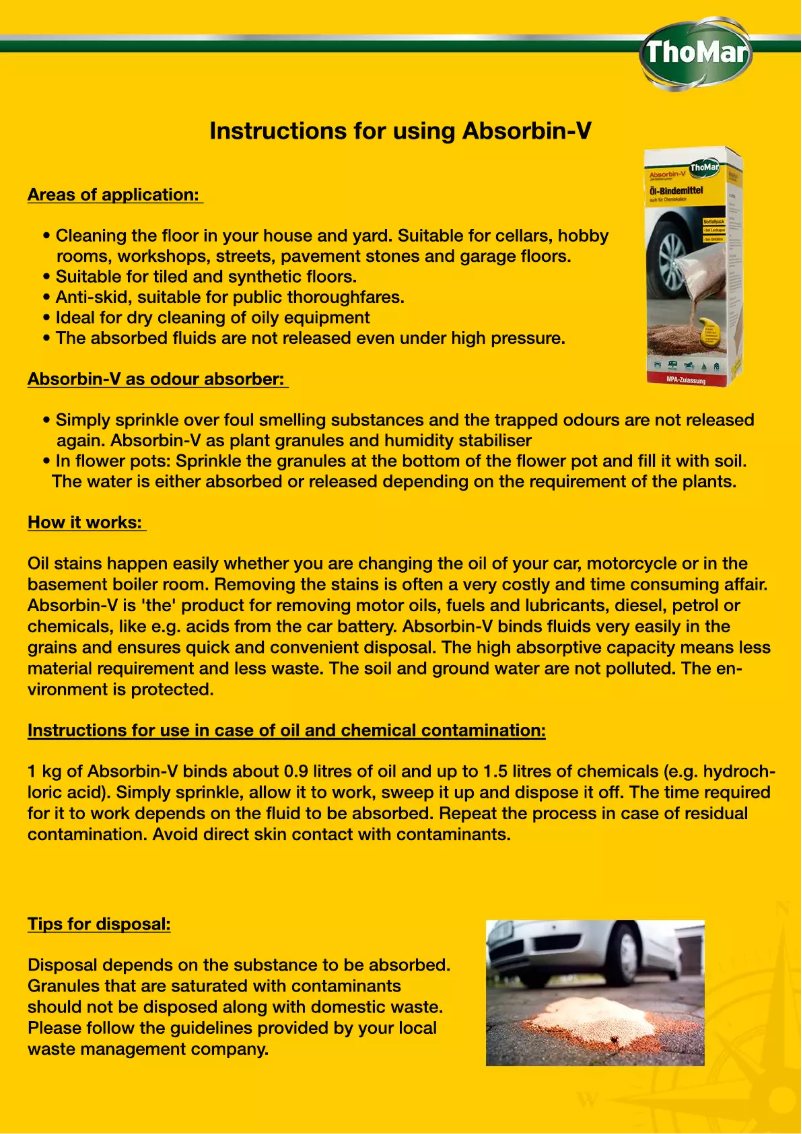 Página 1 del manual Manual de usuario ThoMar Absorbin-V