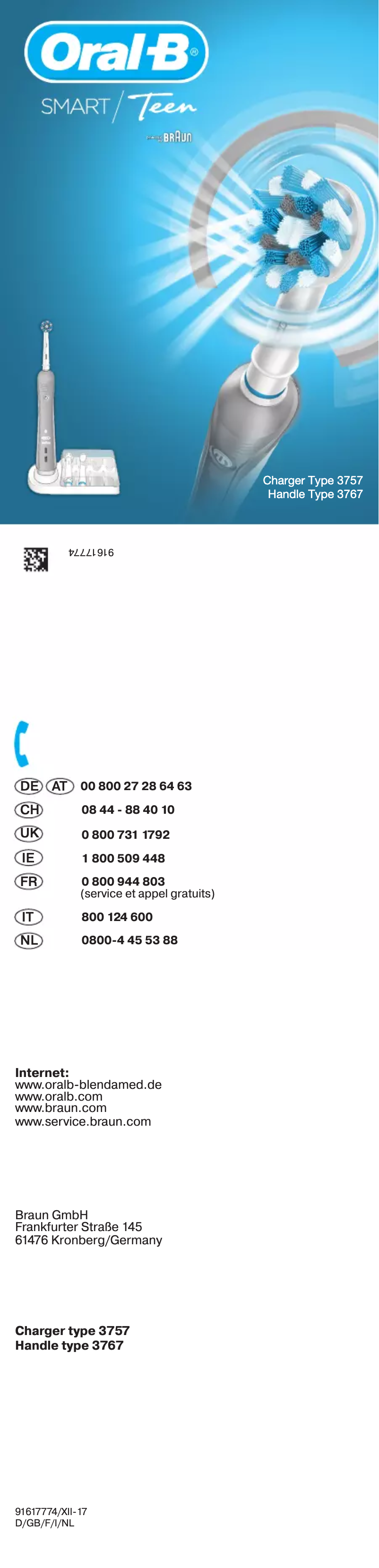 Image de la première page du manuel de l'appareil Teen