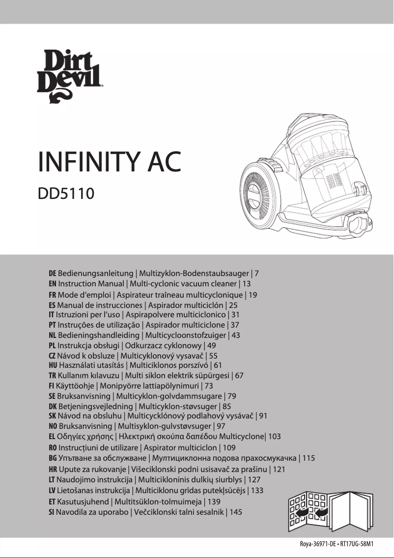 Image de la première page du manuel de l'appareil INFINITY AC