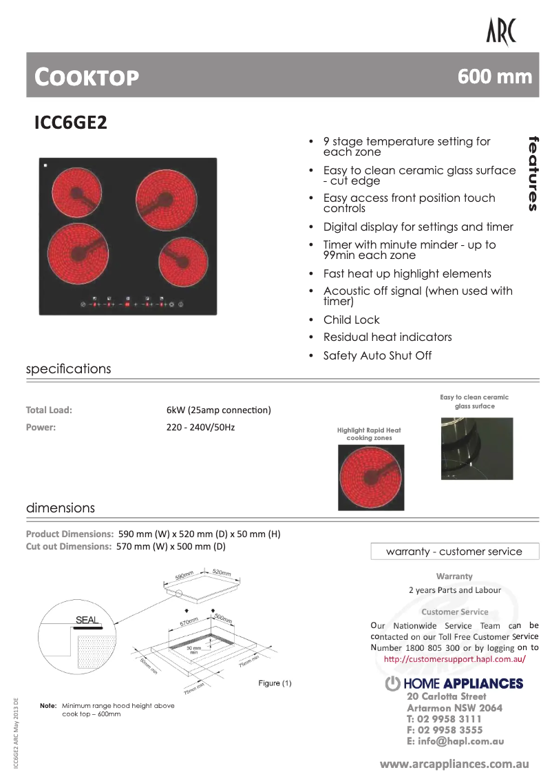 Page n°1 - Manuel utilisateur ARC AP6C