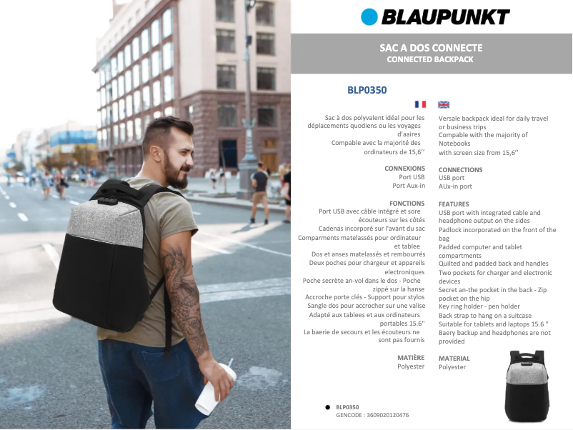 Image de la première page du manuel de l'appareil BLP0350