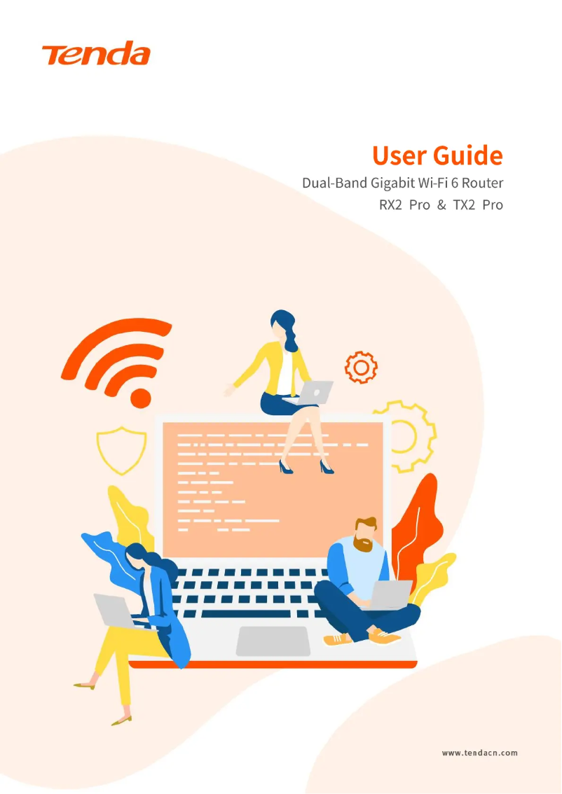 Página 1 del manual Manual de usuario Tenda RX2 Pro
