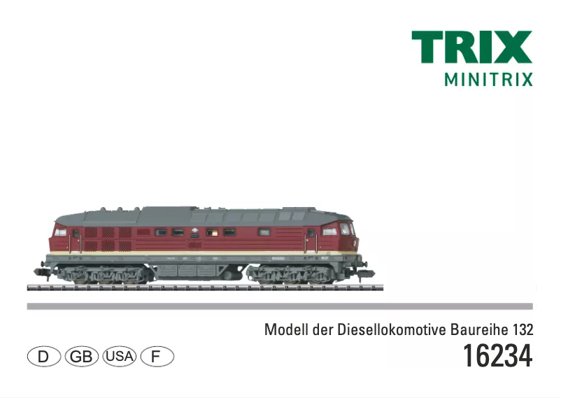 Page 1 de la notice Manuel utilisateur Trix 16234