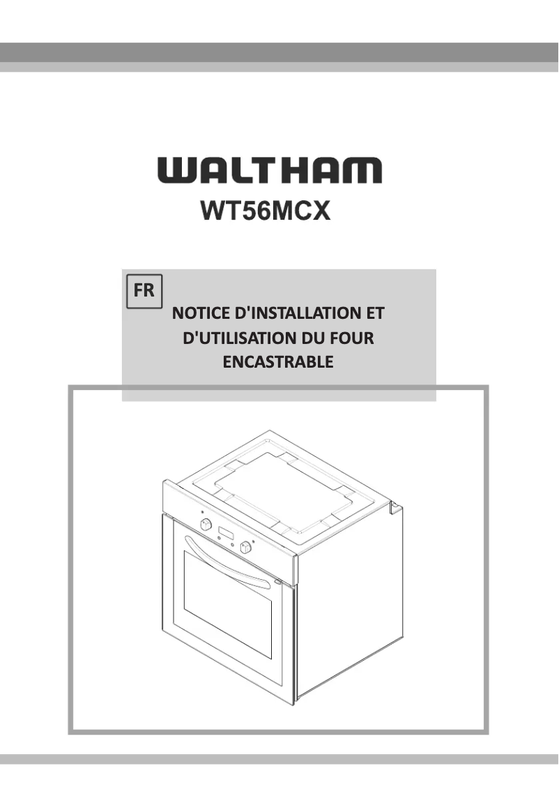 Page 1 de la notice Manuel utilisateur Waltham WT56MCX