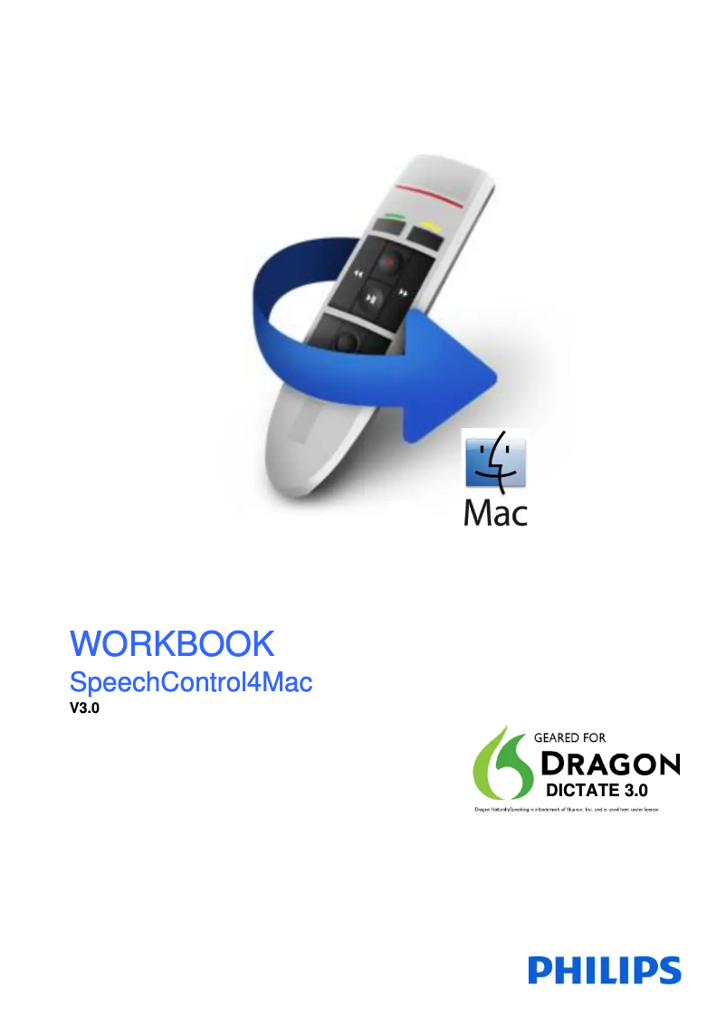 Page n°1 - Manuel utilisateur Philips Speech Control 4 Mac