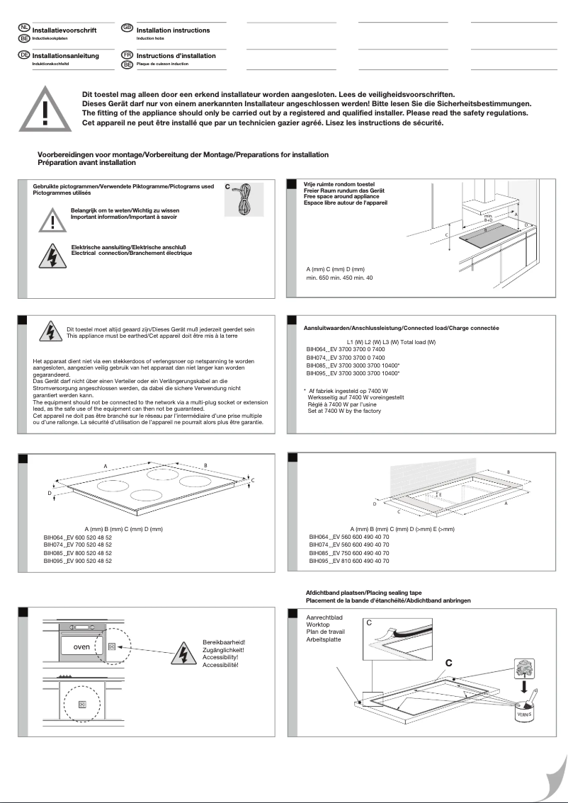 Image de la première page du manuel de l'appareil BIH08571EV