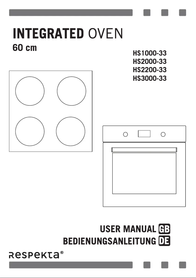 Image de la première page du manuel de l'appareil HS1000-33