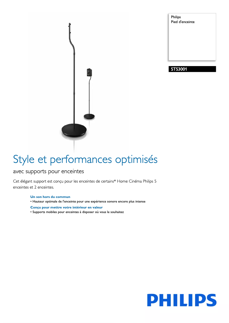 Image de la première page du manuel de l'appareil STS3001
