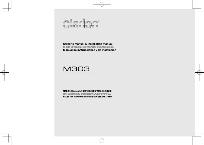 Página 1 del manual Manual de usuario Clarion M303