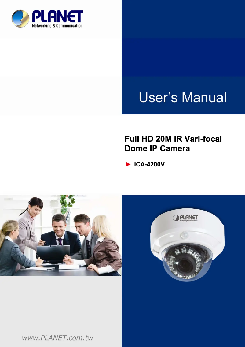 Page n°1 - Manuel utilisateur Planet ICA-4200V