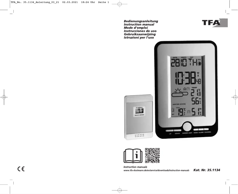 Página 1 del manual Manual de usuario TFA MULTY 35.1134.10