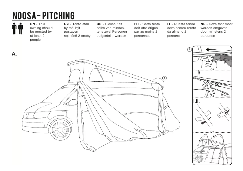 Image de la première page du manuel de l'appareil Noosa Tall
