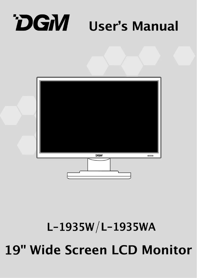 Page n°1 - Manuel utilisateur DGM L-1935W