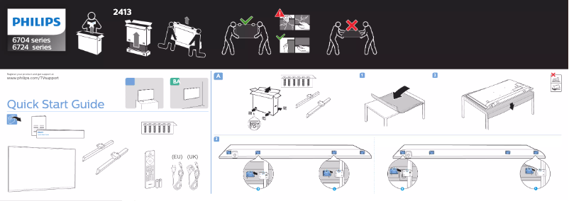 First page image of the manual for 70PUS6724