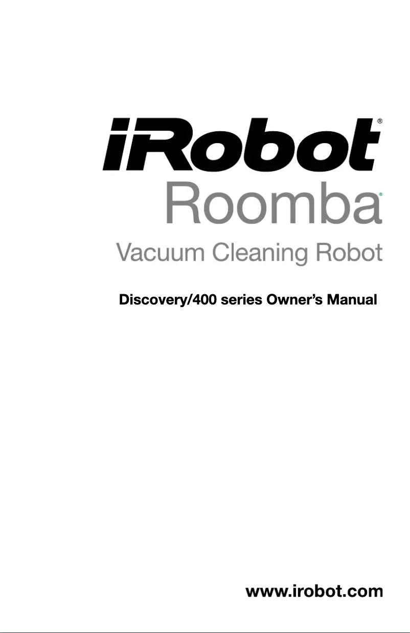 Página 1 del manual Manual de usuario iRobot Roomba Discovery 4210