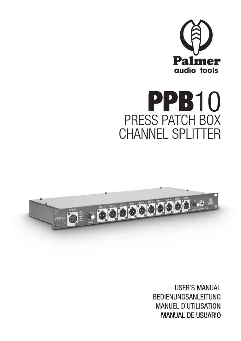 Image de la première page du manuel de l'appareil PB 10