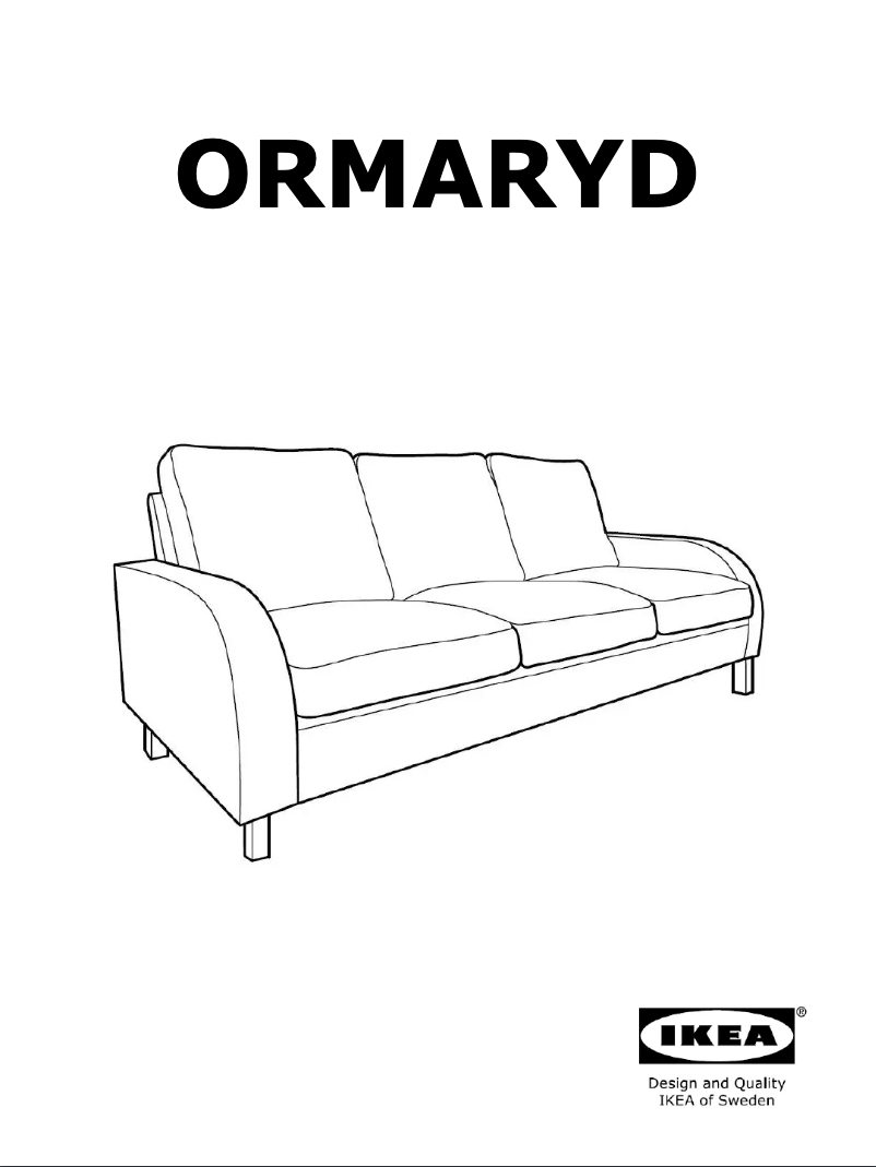 Page 1 de la notice Manuel utilisateur Ikea ORMARYD 104.775.96