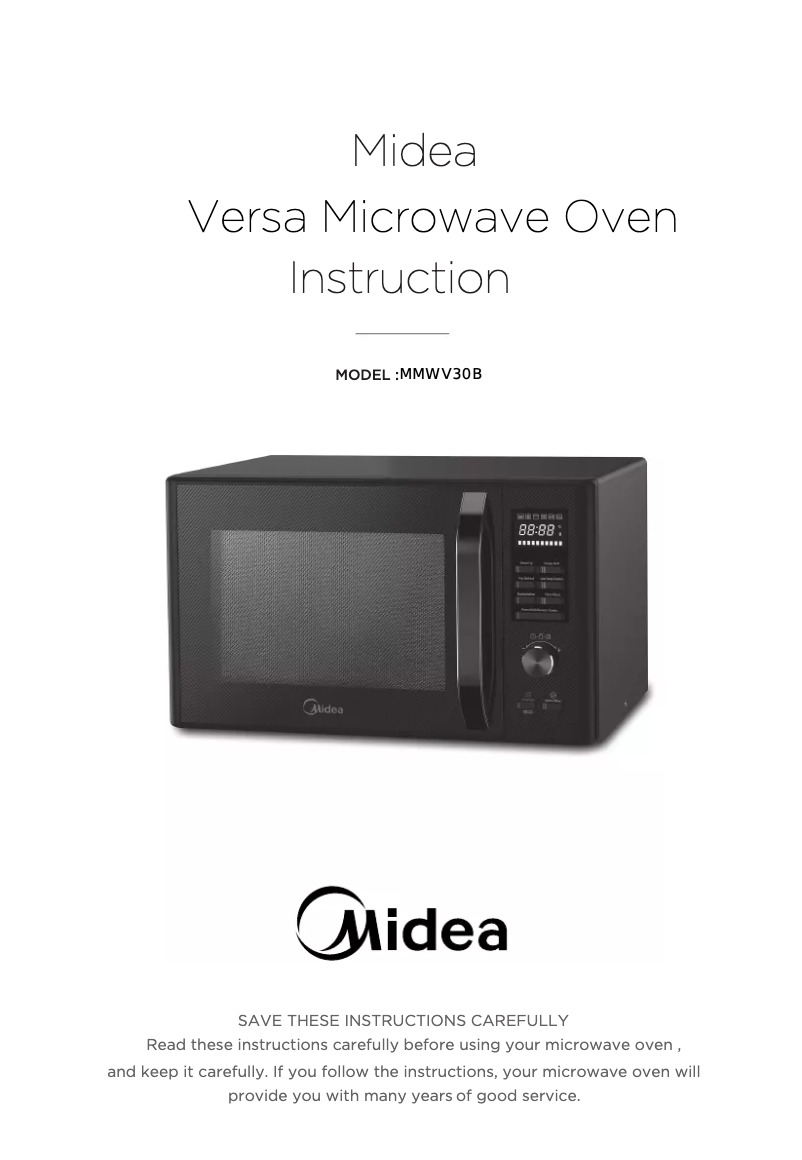 Page 1 de la notice Mode d'emploi Midea MMWV30B