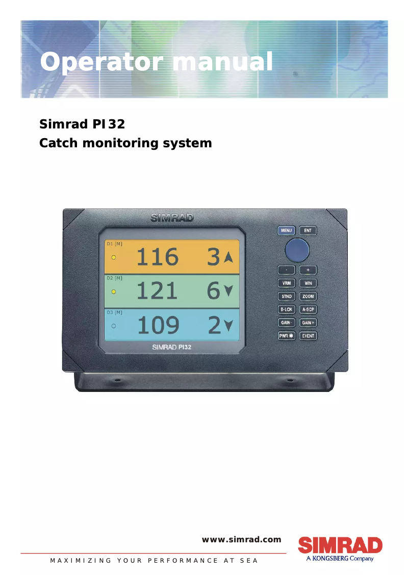 Image de la première page du manuel de l'appareil PI32