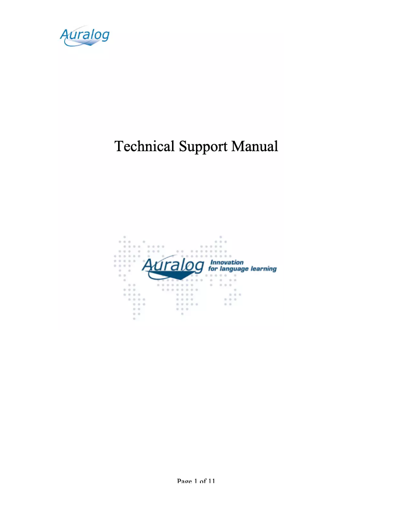 Page n°1 - Manuel utilisateur Auralog Tell me More