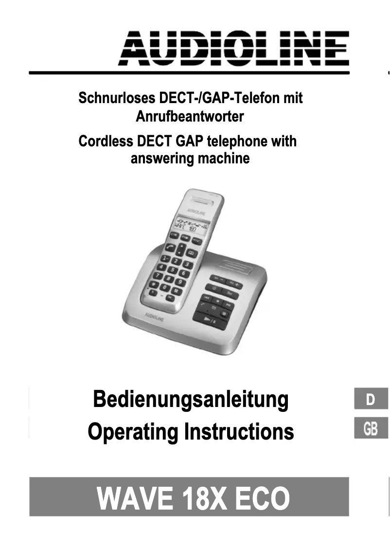 Página 1 del manual Manual de usuario Audioline Wave 18X ECO
