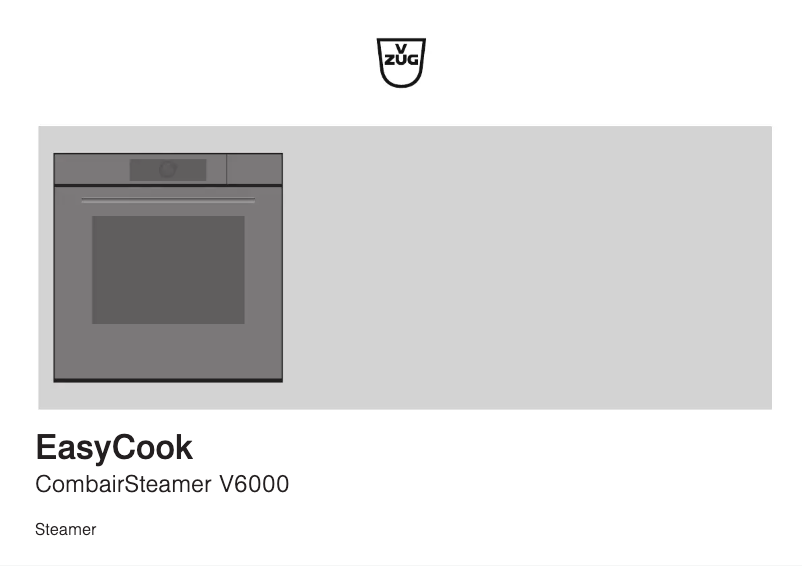 Image de la première page du manuel de l'appareil CombairSteamer V6000 60