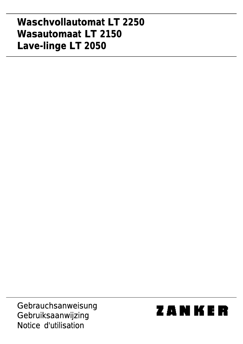 Image de la première page du manuel de l'appareil LT 2050