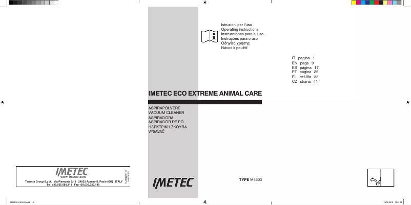 Page n°1 - Manuel utilisateur Imetec 8119t
