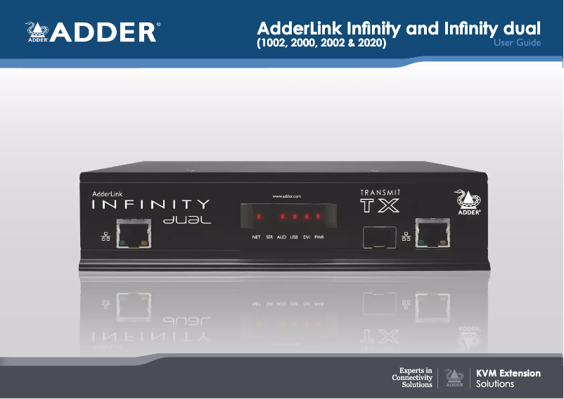 Page 1 de la notice Manuel utilisateur Adder ALIF2020P