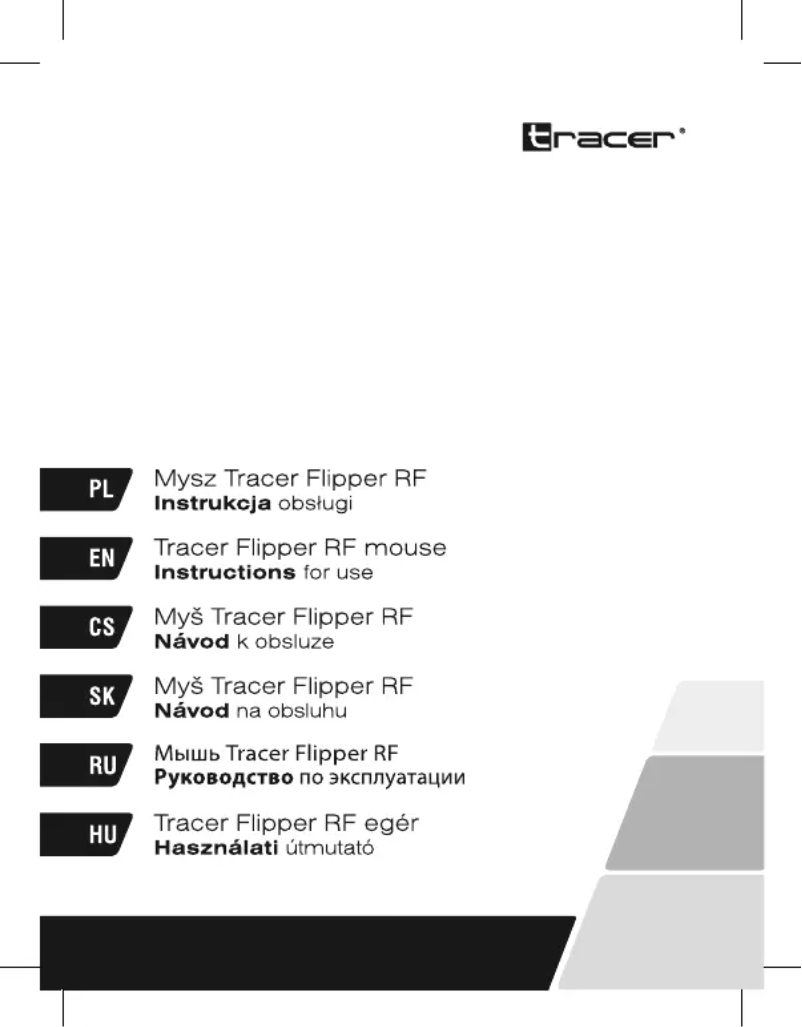Page 1 de la notice Manuel utilisateur Tracer Flipper RF