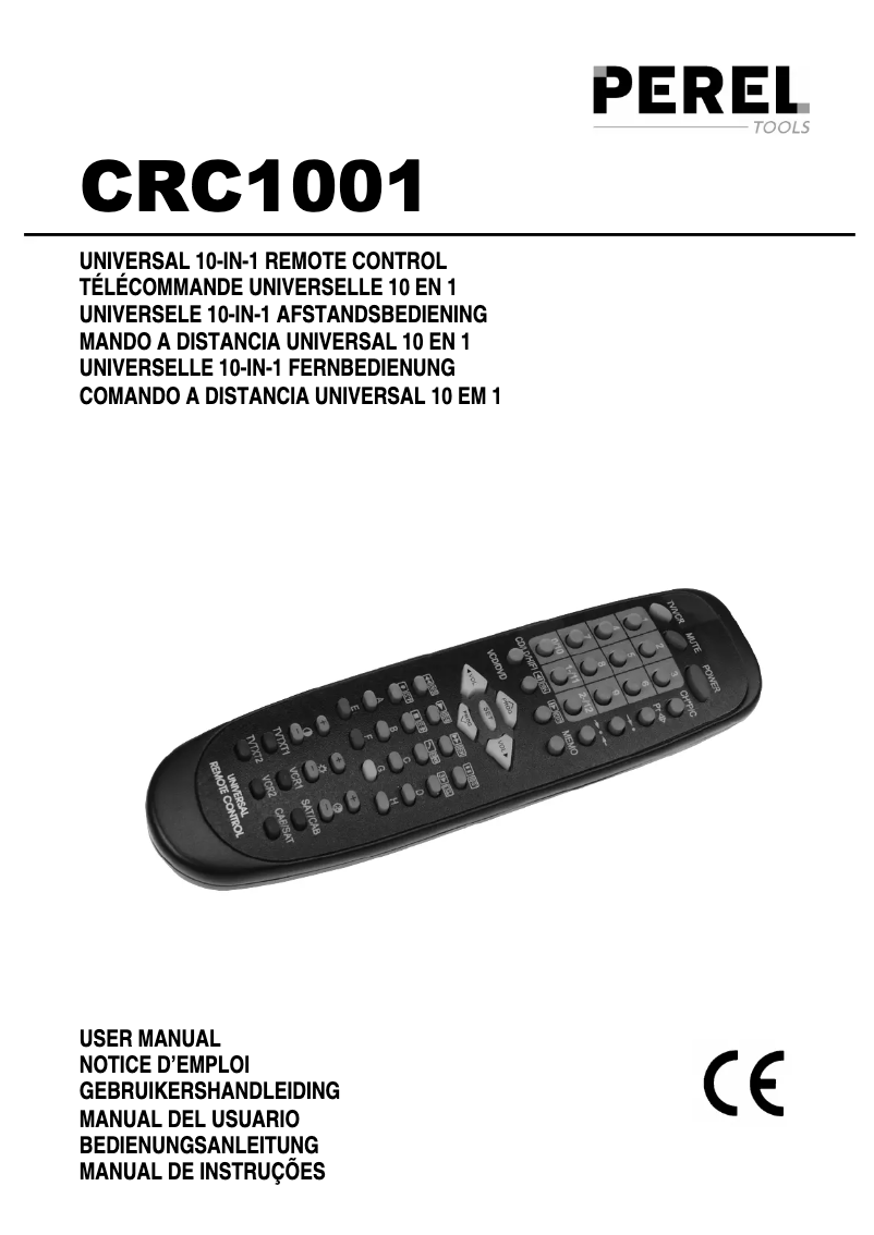 Page n°1 - Manuel utilisateur Perel CRC1001