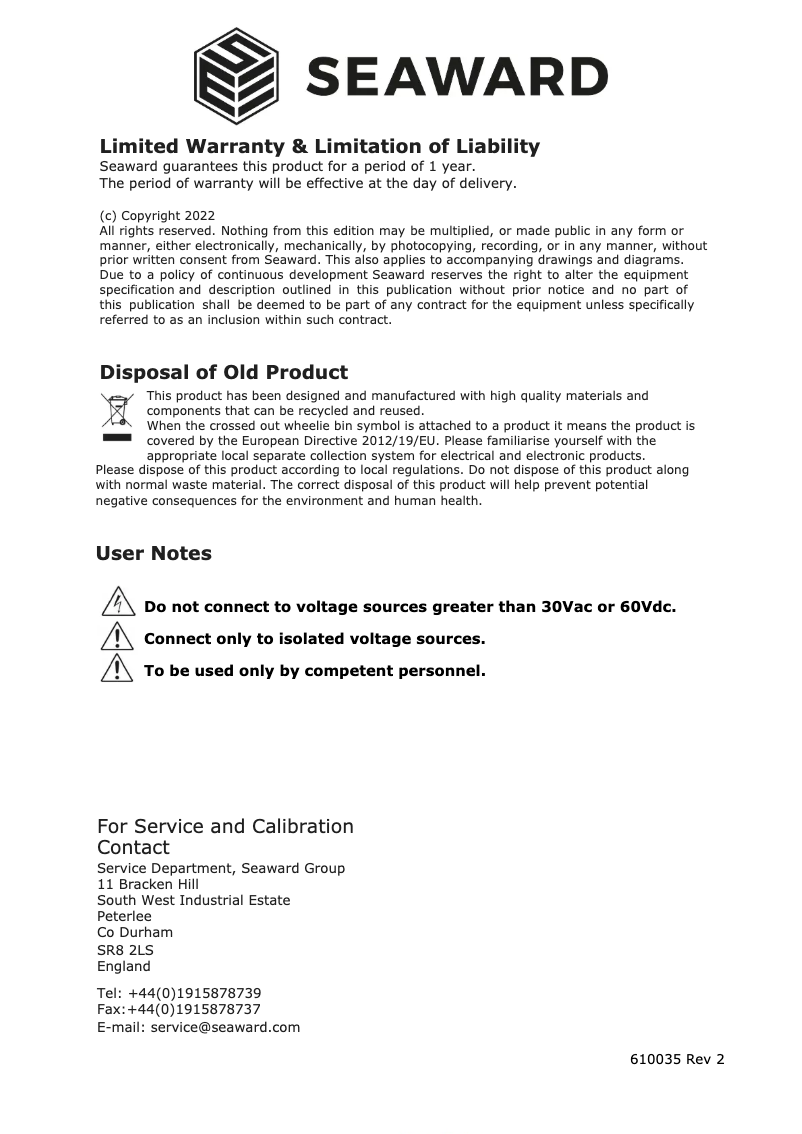 Page n°1 - Manuel utilisateur Cropico RM6–N