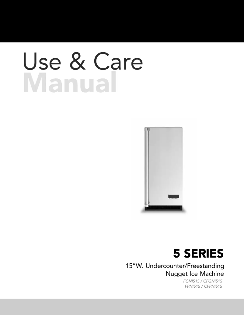 Image de la première page du manuel de l'appareil FGNI515