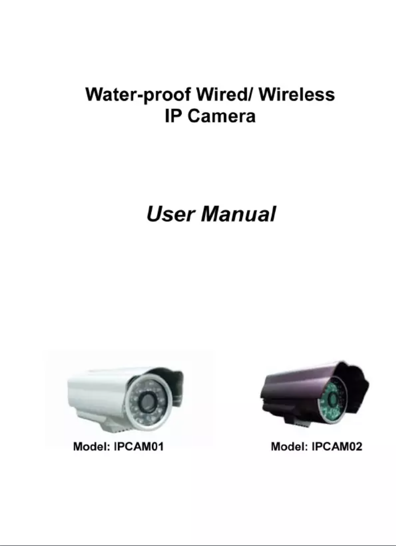 Image de la première page du manuel de l'appareil IPCAM02