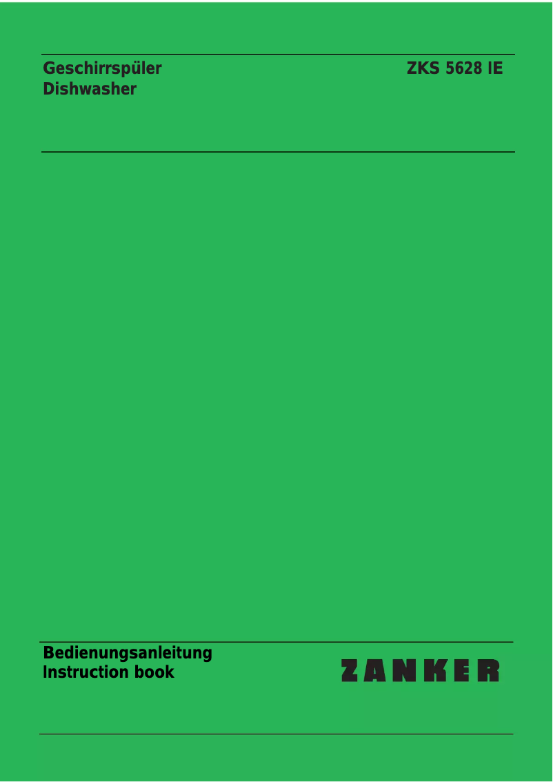 Image de la première page du manuel de l'appareil ZKS 5628 IE