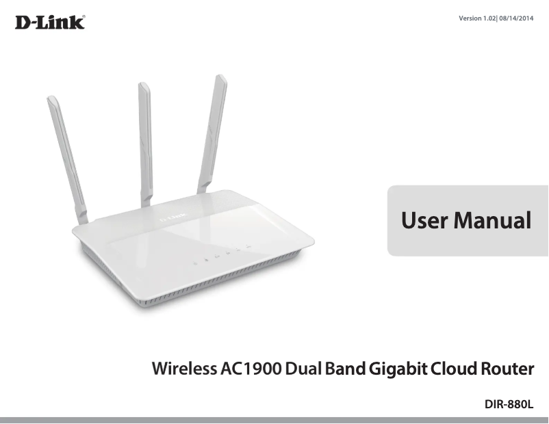 Page n°1 - Manuel utilisateur D-Link AC1900 DIR-880L/E