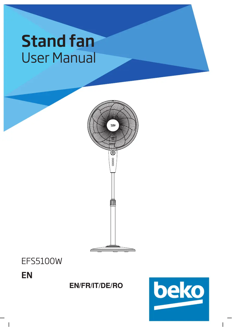 Image de la première page du manuel de l'appareil EFS5100W
