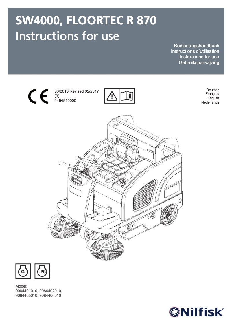 Image de la première page du manuel de l'appareil SW4000