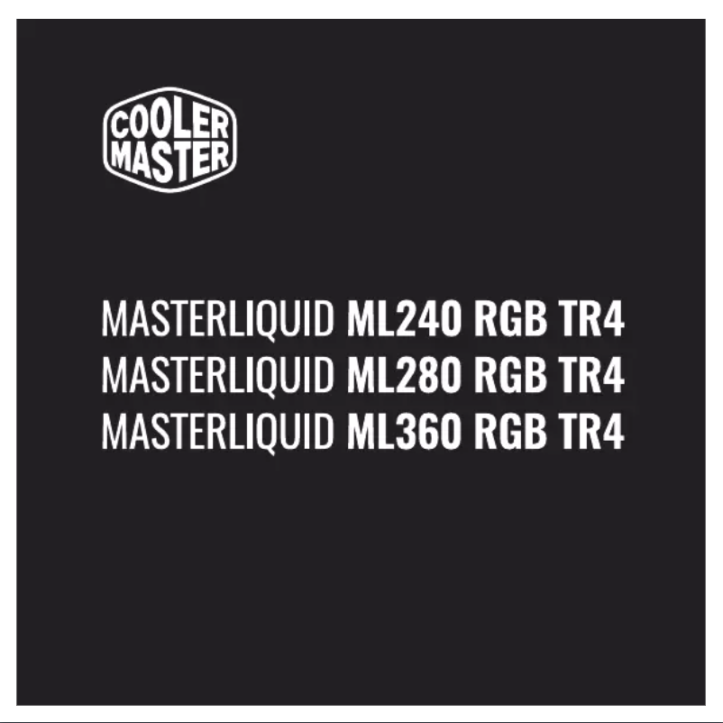 Page n°1 - Manuel utilisateur Cooler Master MasterLiquid ML360 RGB TR