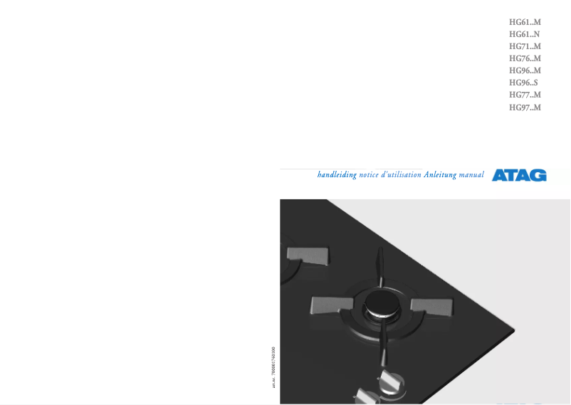 Page n°1 - Manuel utilisateur Atag HG6111MX