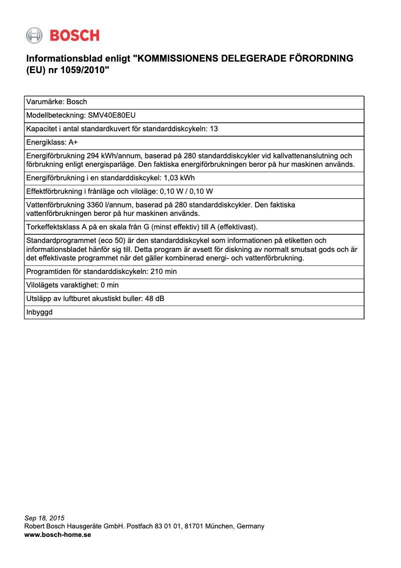 Page 1 de la notice Manuel utilisateur Bosch Serie | 4