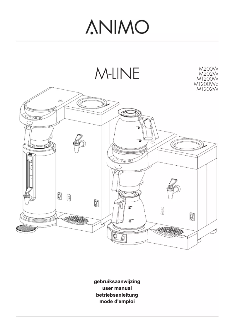 Page 1 de la notice Manuel utilisateur Animo MT202W
