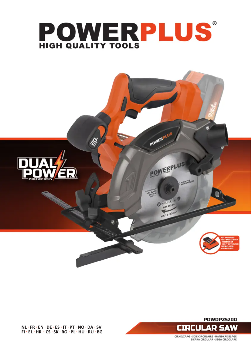 Image de la première page du manuel de l'appareil POWDP25200