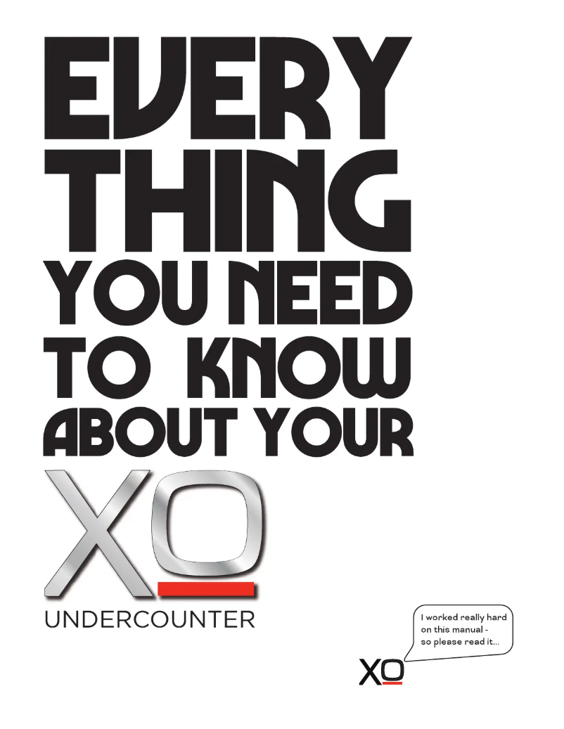 Page n°1 - Manuel utilisateur XO XOU15BCSF