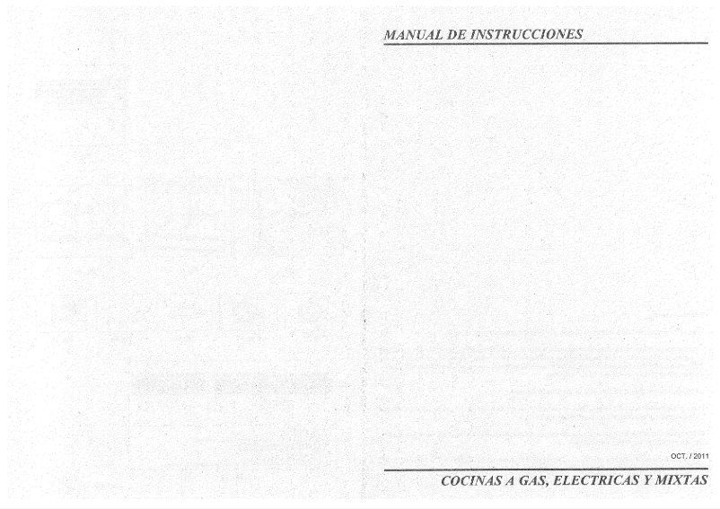 Page n°1 - Manuel utilisateur Rommer 904 FG BLANCA PB