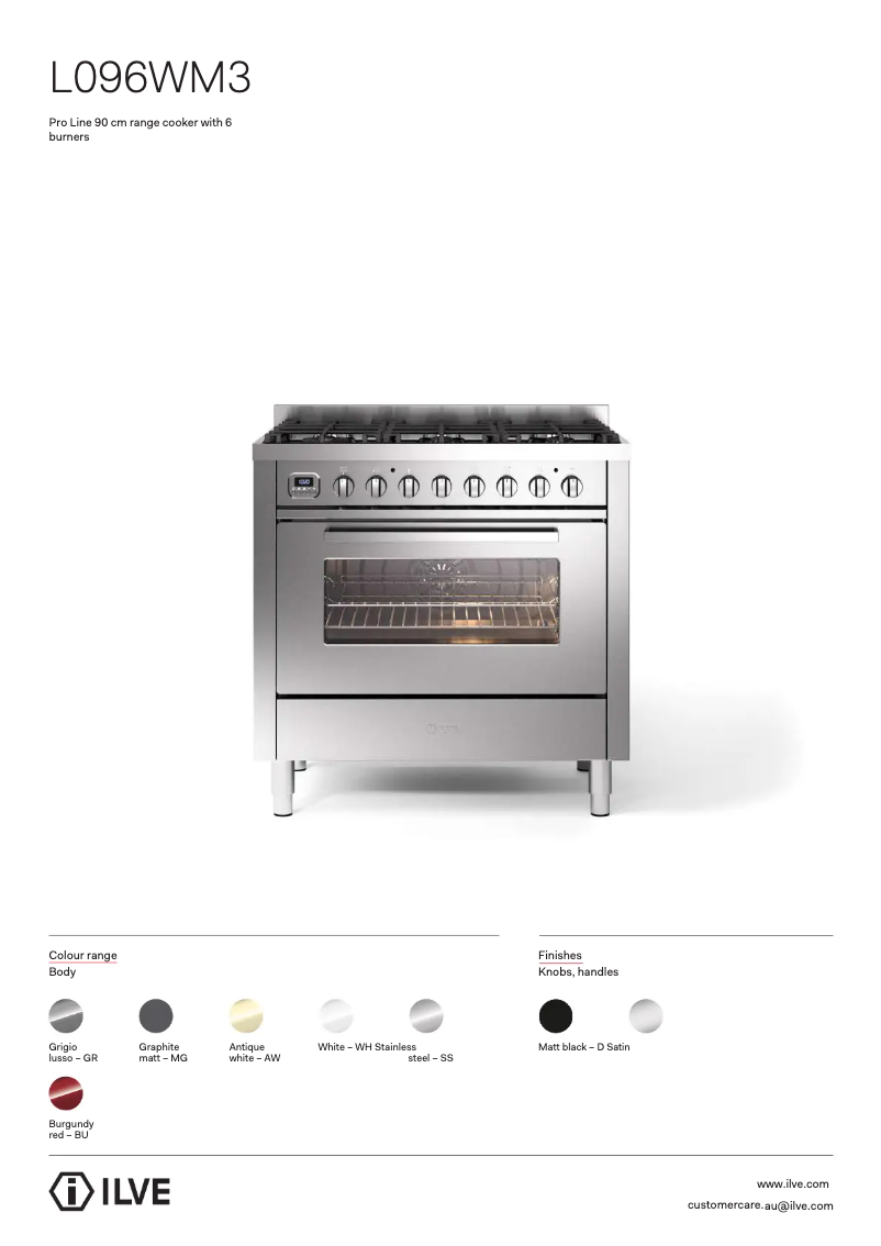 Image de la première page du manuel de l'appareil L096WM3GRD