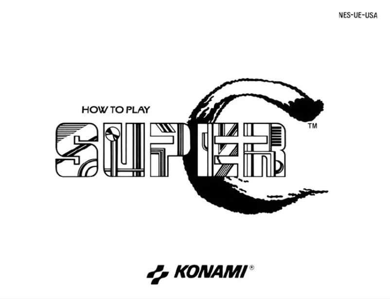 Image de la première page du manuel de l'appareil Super C (NES)