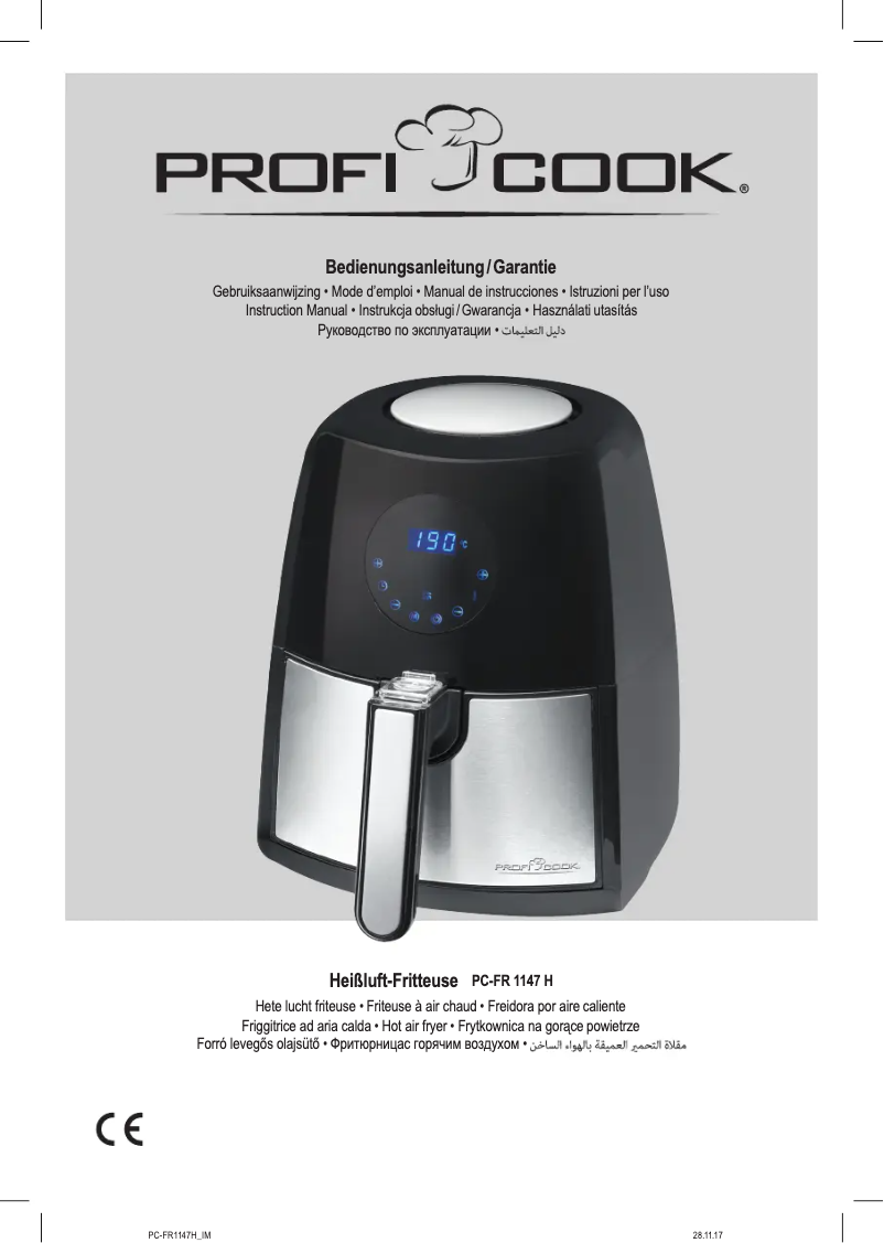 Imagen de la primera página del manual del dispositivo PC-FR 1147 H