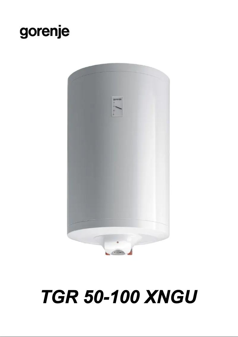 Page 1 de la notice Manuel utilisateur Gorenje TGR80XNGU