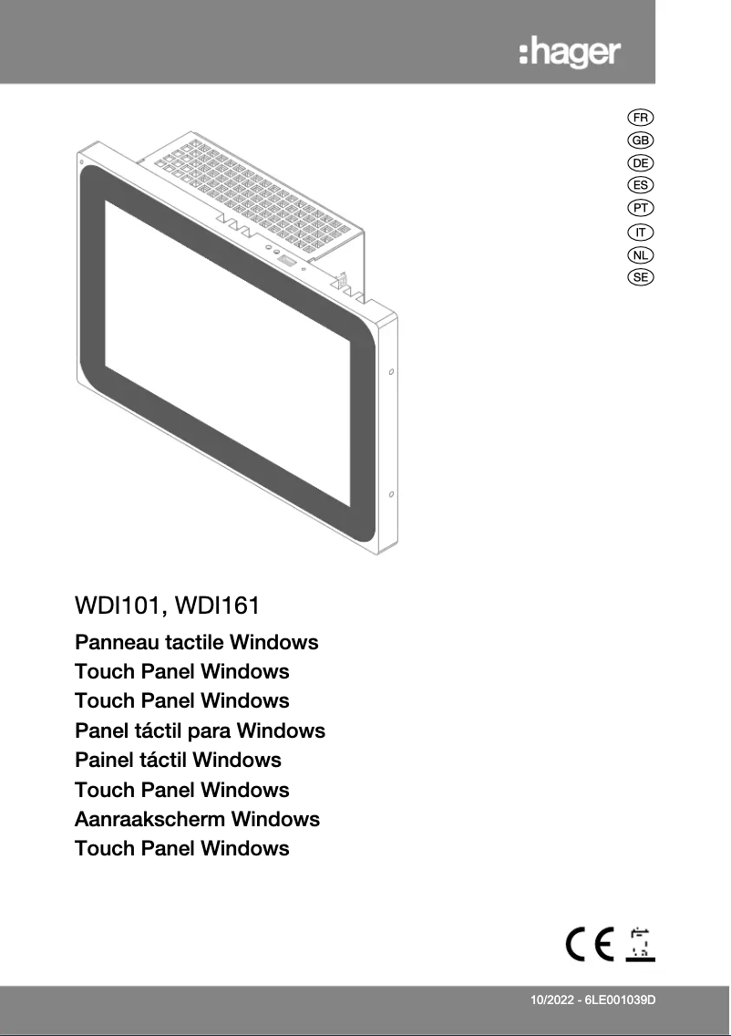Page n°1 - Manuel utilisateur Hager WDI101